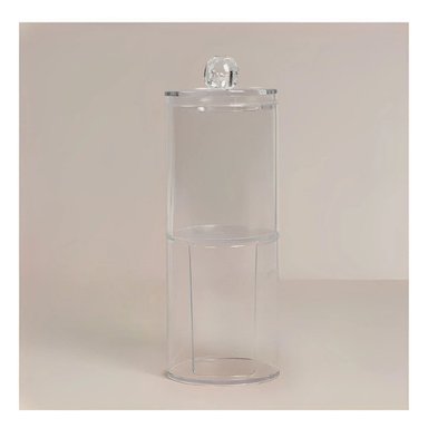 PACK12 ESTUCHE DOBLE TRANSPARENTE PARA ALGODON Y HISOPOS - 2