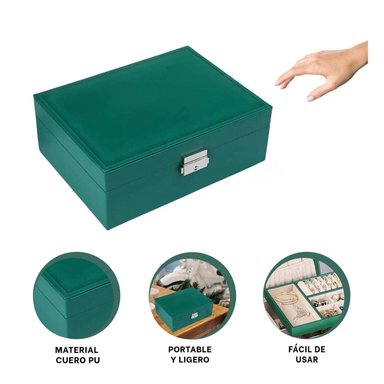 PACK2 JOYERO LLAVE Y DESMONTABLE VERDE Y+REGALO STICKERS