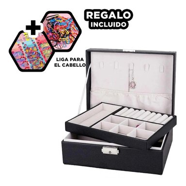 PACK12 ESTUCHE CON ESPACIOS EN NEGRO Y+LIGAS DE REGALO