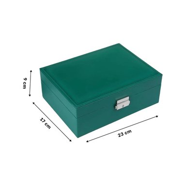 PACK4 CAJA PARA GUARDAR JOYAS EN TONALIDAD VERDE