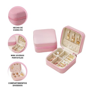 PACK4 CAJITA COLLARES FEMENINO EN ROSADO Y+PAPEL DE REGALO