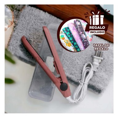 PACK6 PLANCHA PARA CABELLO GUINDA Y+PAPEL DE REGALO