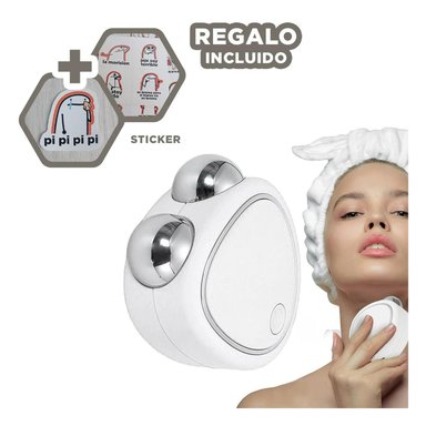 MASAJEADOR RESISTENTE Y PORTATIL BLANCO Y+REGALO STICKERS