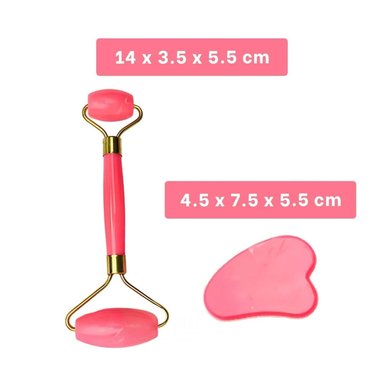 PACK6 RODILLO RELAJANTE PARA ROSTRO ROSADO Y+PAPEL DE REGALO - 5