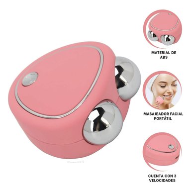 PACK2 MASAJEADOR RESISTENTE ROSADO Y+REGALO STICKERS