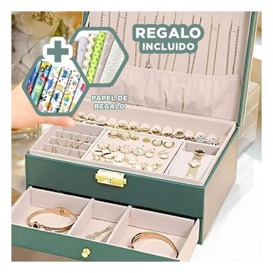 PACK6 ORGANIZADOR NIVELES PORTABLE VERDE Y+PAPEL DE REGALO