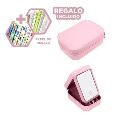 PACK6 CAJON NIVELES PORTABLE ROSADO Y+PAPEL DE REGALO