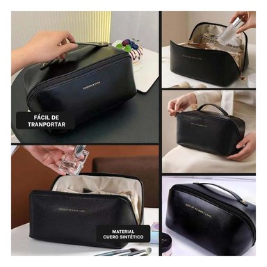 PACK4 COSMETIQUERO DE MAQUILLAJE NEGRO Y+REGALO STICKERS