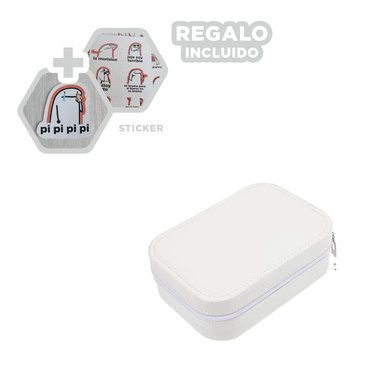 PACK6 CAJON COLLARES FEMENINO BLANCO Y+REGALO STICKERS