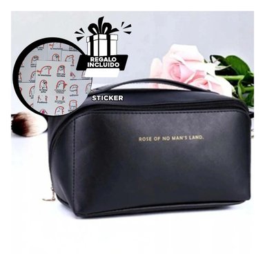 PACK12 BOLSO DE VIAJE DE MAQUILLAJE NEGRO Y+REGALO STICKERS