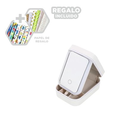PACK6 CAJON NIVELES PORTABLE BLANCO Y+PAPEL DE REGALO