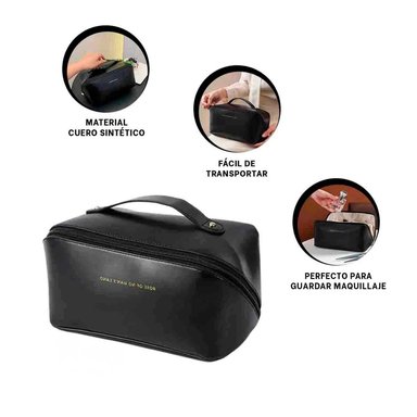 PACK4 BOLSO DINAMICO PARA MAQUILLAJE EN COLOR NEGRO