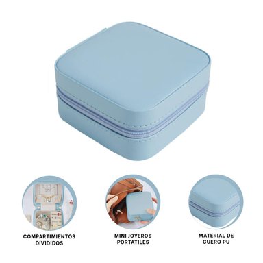 PACK6 CAJITA DE COLLARES PARA DAMAS EN COLOR AZUL