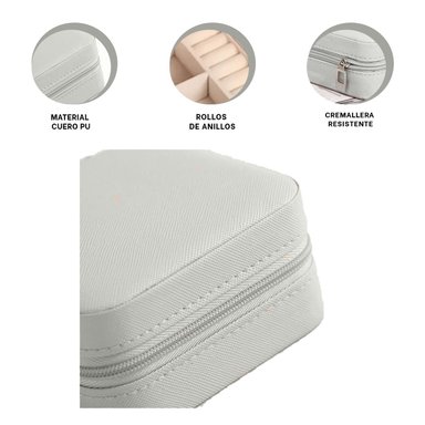 PACK4 CAJITA COLLARES FEMENINO EN GRIS Y+PAPEL DE REGALO