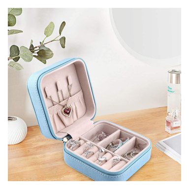 PACK12 ESTUCHE MINI Y PRACTICO PARA DAMA CELESTE