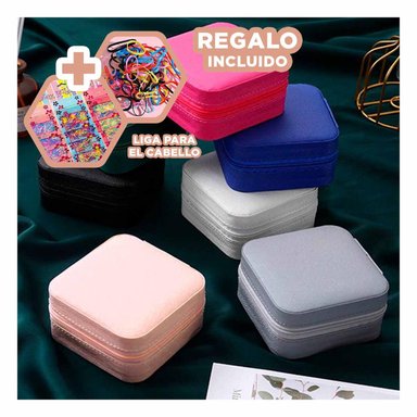 CAJITA PARA GUARDAR COLLARES MELON Y+LIGAS DE REGALO