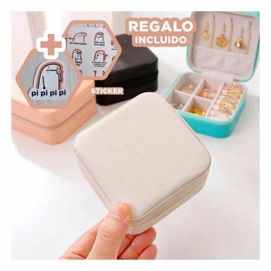 JOYERO CON CIERRE Y PORTABLE MELON Y+REGALO STICKERS