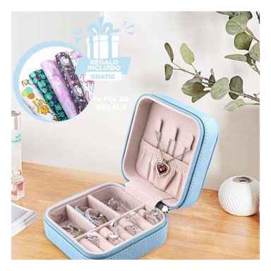 PACK6 CAJITA NIVELES PORTABLE EN CELESTE Y+PAPEL DE REGALO