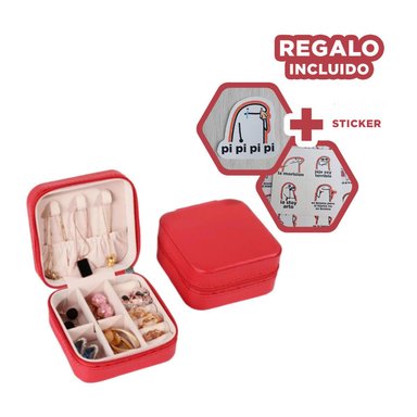 PACK12 CAJITA FACIL DE LLEVAR ROJO Y+REGALO STICKERS