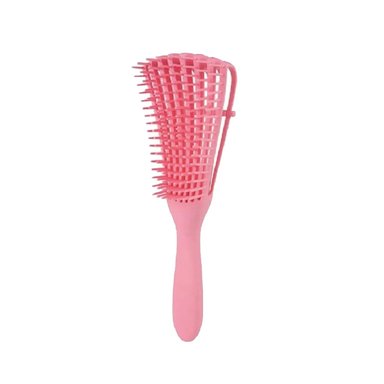 PEINE DESENREDANTE PARA CABELLO CON AGARRE COMODO ROSADO