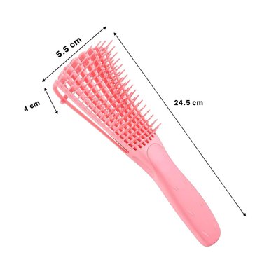 PACK2 PEINE DE CUERPO HUECO PARA PELO ROSA Y+PAPEL DE REGALO