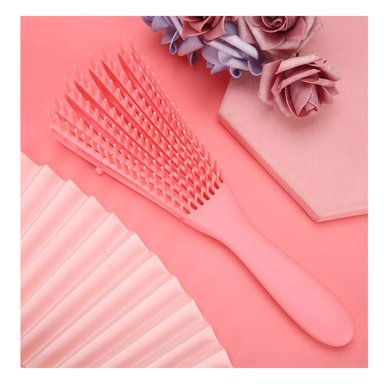 PACK6 PEINETA CON CABEZA CURVADO PARA PELO EN COLOR ROSADO
