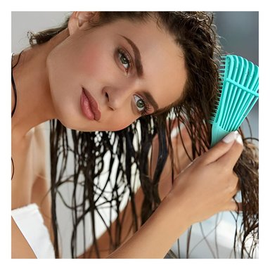 PACK6 PEINETA CON CABEZA CURVADO PARA PELO EN COLOR VERDE