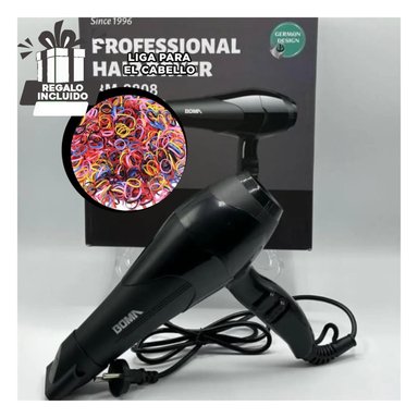 MAQUINA DE AIRE CALIENTE PARA PELO NEGRO Y+LIGAS DE REGALO