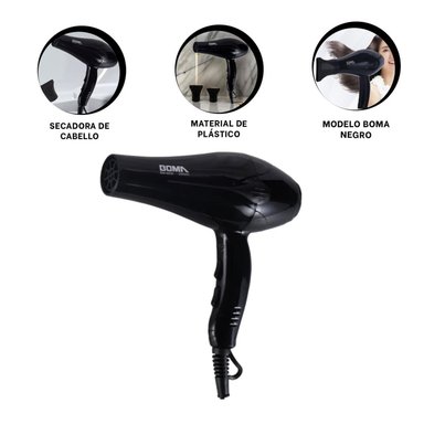 PACK4 MAQUINA DE AIRE CALIENTE PARA PELO EN NEGRO