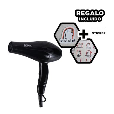 PACK6 MAQUINA SECADORA EN NEGRO Y+REGALO STICKERS