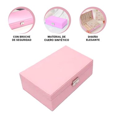 PACK12 ESTUCHE FUNCIONAL PARA JOYAS EN COLOR ROSADO