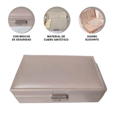 PACK12 ESTUCHE FUNCIONAL PARA JOYAS EN COLOR BEIGE