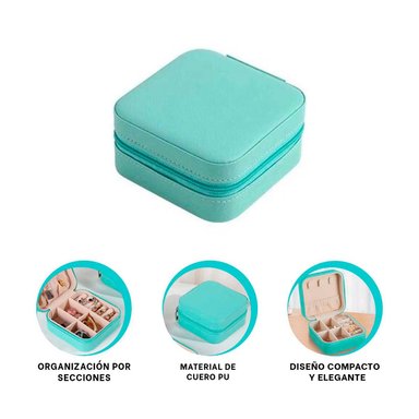 PACK4 CAJITA COLLARES FEMENINO EN TURQUEZA Y+PAPEL DE REGALO