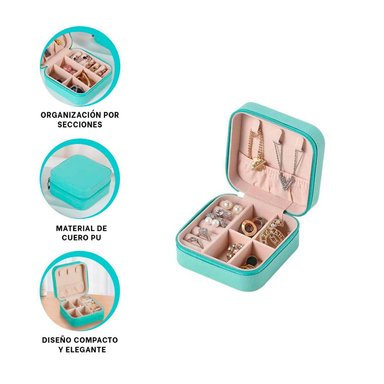 PACK6 ESTUCHE MINI CON DIVISIONES EN COLOR TURQUEZA