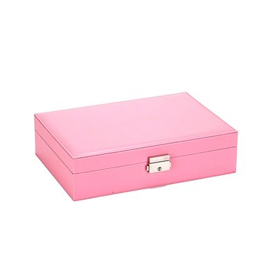 JOYERO ORGANIZADOR PARA ANILLOS Y ARETES DE COLOR ROSADO