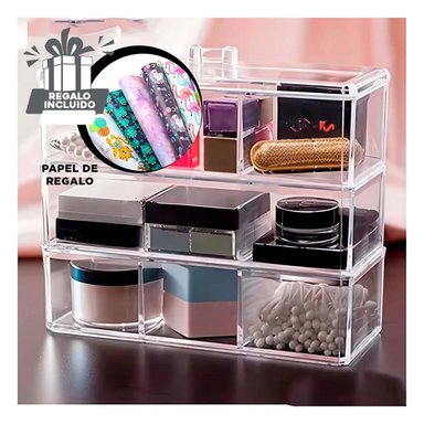 PACK6 ALMACENAMIENTO TRANSPARENTE DE CASA Y+PAPEL DE REGALO