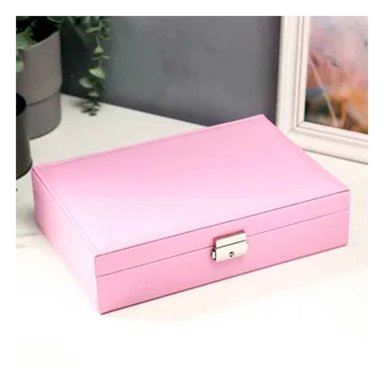 PACK2 JOYERO ORGANIZADOR PARA ANILLOS DE COLOR ROSADO