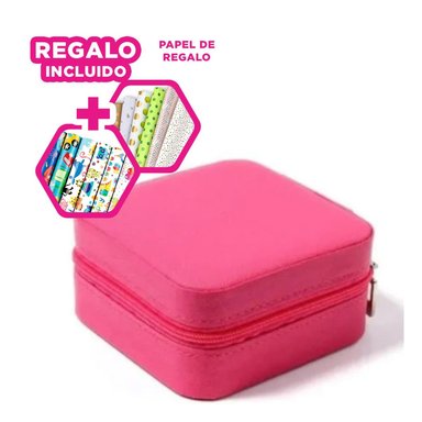 PACK6 CAJITA NIVELES PORTABLE EN FUCSIA Y+PAPEL DE REGALO