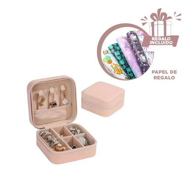 PACK12 CAJA SUAVE PARA LLEVAR JOYAS ROSADO Y+PAPEL DE REGALO