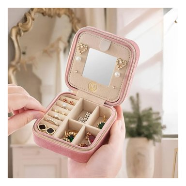 PACK6 COFRE SUAVE PEQUEÑO PARA VIAJES DE COLOR ROSADO