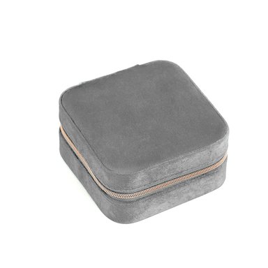 PACK2 JOYERO PORTATIL PARA LLEVAR JOYAS DE COLOR PLOMO