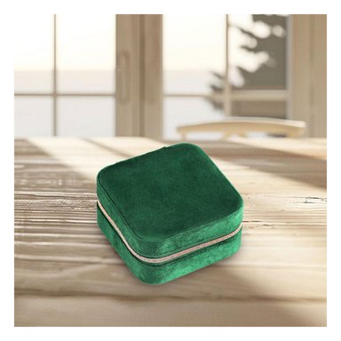 PACK4 COFRE ORGANIZADOR DE JOYERÍA DE COLOR VERDE