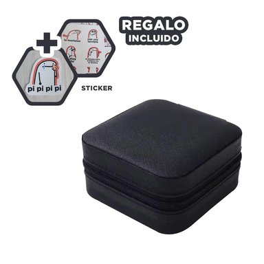 JOYERO MINI PARA LLEVAR JOYAS NEGRO Y+REGALO STICKERS