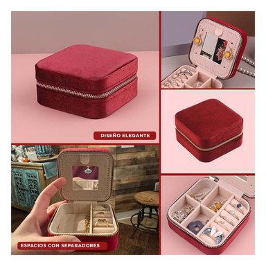 PACK4 JOYERO PORTATIL PARA ORGANIZAR VINO Y+REGALO STICKERS