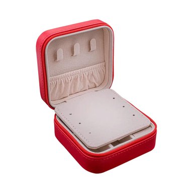 COFRE CON ESPEJO PARA VIAJE ROJO Y+LIGAS DE REGALO