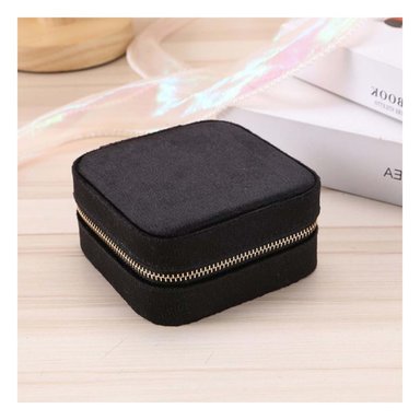 PACK4 COFRE ORGANIZADOR DE JOYERÍA DE COLOR NEGRO