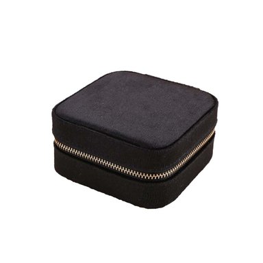 JOYERO ORGANIZADOR PEQUEÑO PARA VIAJES DE COLOR NEGRO