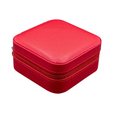 PACK2 JOYERO PEQUEÑO PARA VIAJES ROJO Y+PAPEL DE REGALO