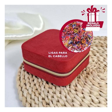COFRE ORGANIZADOR DE JOYERÍA VINO Y+LIGAS DE REGALO
