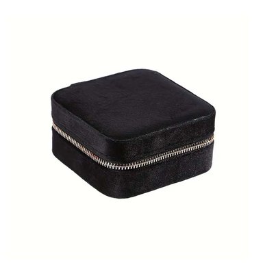 JOYERO ORGANIZADOR PEQUEÑO PARA VIAJES DE COLOR NEGRO